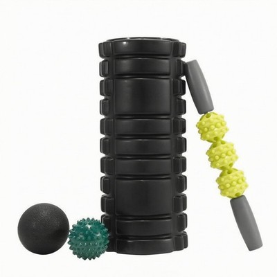 4 Pieces Massage- und Faszien-Set Gerippt Spiky Massage Ball Strukturiert