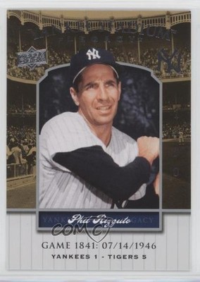 2008 Upper Deck Yankee Stadium Legacy Phil Rizzuto #YSL1841 HOF 3h2