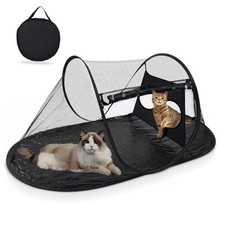 Outdoor Cat Tent with Removable Interactive Fabric,Outdoor Cat Enclosures for