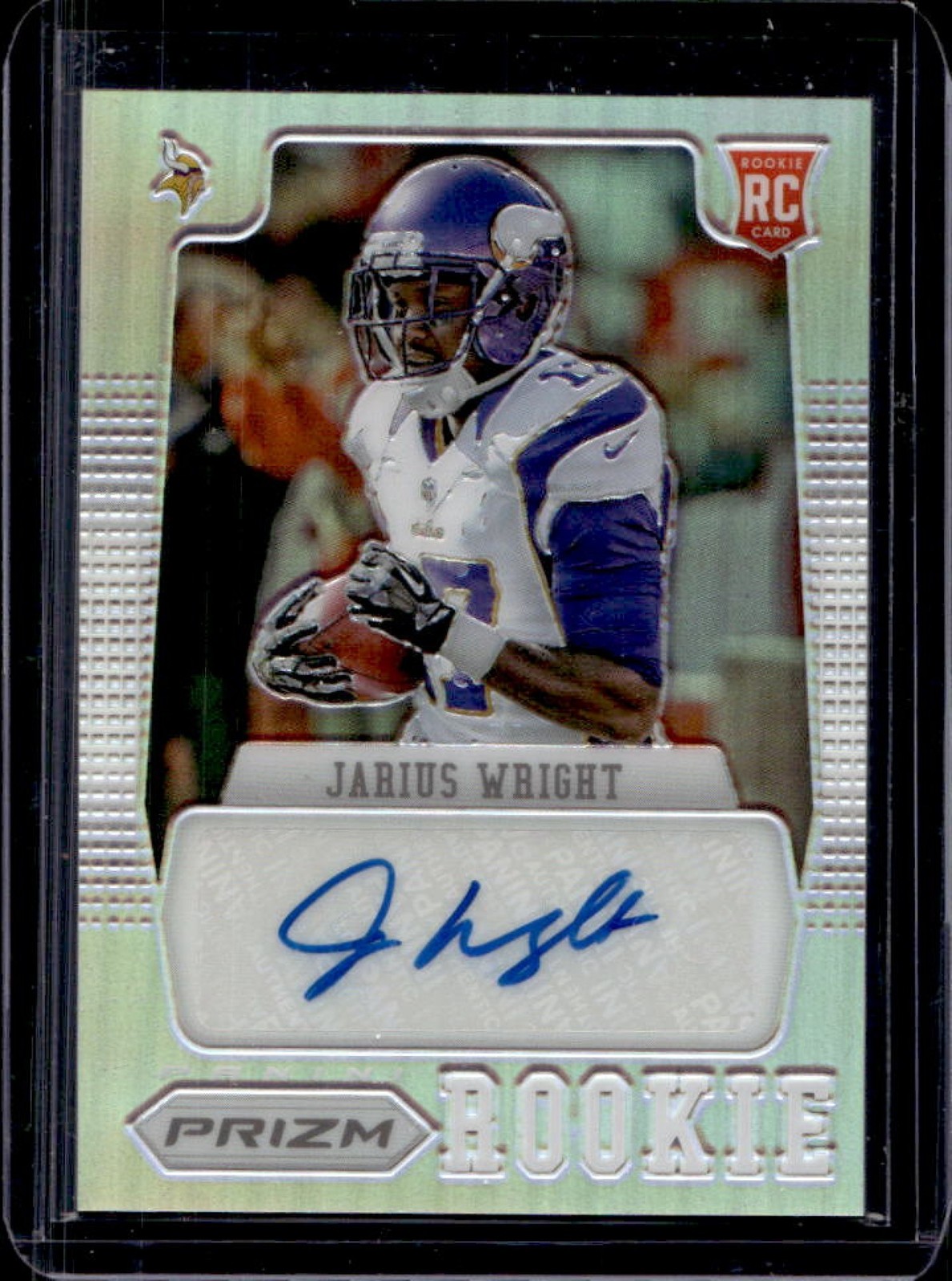 Jarius Wright Panini Prizm #215 Autograph