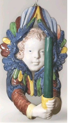 Metropolitan Museum of Art MMA Italien Keramik Cherub Wandleuchter Wandleuchter halten - Bild 3 von 8