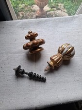 2 Eléments en bois dorure / stuc  et sculpté fin  19ème