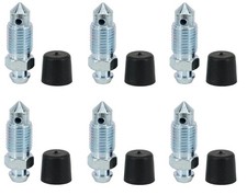 Brake Bleeder Screws with Rubber Cap H9402-6