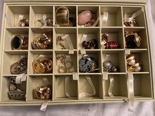 Set of 19 Costume Jewelry Clip on Earrings cira 1980