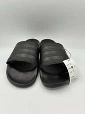 Adidas Adilette Comfort Slides-Men 11 / Women 12-Core Black/Core Black - GZ5896