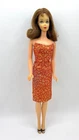 Barbie Marlo Flip TNT Vintage Doll Brunette wearing Golden Elegance #992 Dress