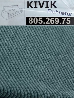 Ikea KIVIK Bezug für 3er Sofa 805.269.75 Kelinge grautürkis NEU Wechselbezug