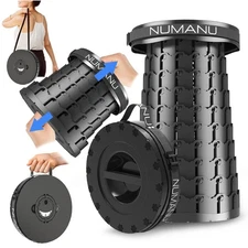 2025 Upgraded XXL Portable Collapsible Stool for Adults, 2.7"-19.7" Height Ad...