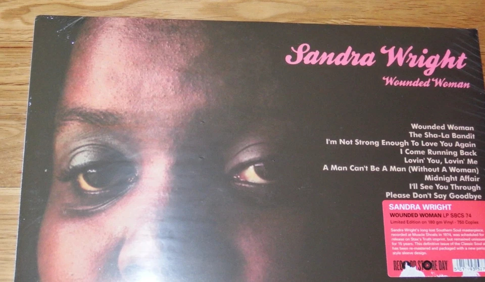 Sandra Wright Wounded Woman 2015 RSD 180g Vinyl Record LP NEW SEALED soul funk - Image 4 of 4