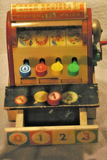 Vintage Fisher Price Cash Register Toy 972 from 1960