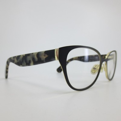 Kate Spade Jaydee RSA Eyeglasses Black Gold Grey Tortoise Cat Eye 51-16-140