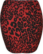 Womens Printed Mini Skirt Pencil Ladies Bodycon Tube Summer Party Short Skirt