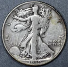1939-D 50C WALKING LIBERTY SILVER HALF DOLLAR KM# 142 Circulated A6337