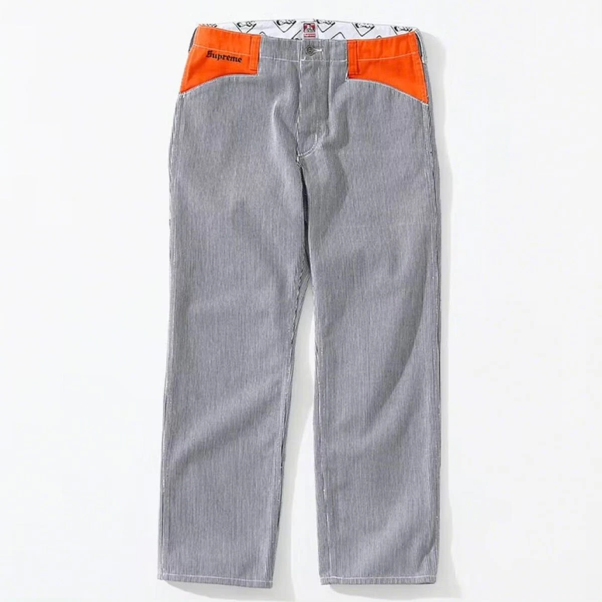 Pantalon de travail Supreme Ben Davis 30 pouces Supreme Ben Davis pantalon de travail Hickory Orang