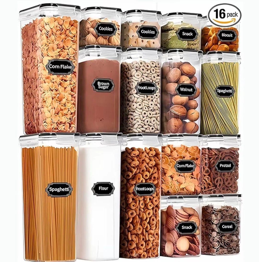 16pc Airtight Food Storage Containers Set with Lids | Pantry & Kitchen Organizer
Opens in a new wind