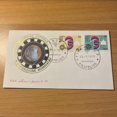 ERSTTAGSTASCHE FDC SAMMLUNG WERKZEUGMASCHINEN - 3. WELTAUSSTELLUNG 