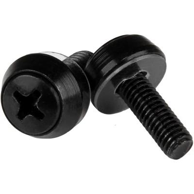 StarTech M5 x 12mm - Mounting Screws - 100 Pack, Black