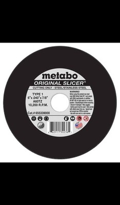 Metabo 655339000 6'' x .040 x 7/8 Original Slicer A60TZ 50 pack