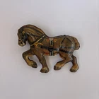 Vintage Marx | 1940s | Toytown Dairy Horse Only - Tin Litho Toy