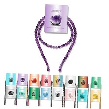 90pcs Natural Stone Beads Round Genuine Real Stone Beading Loose 4mm Amethyst