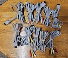 Nintendo Wii Av Cables, Composite Video Lot of 10, Rvl-009, Oem, Tested