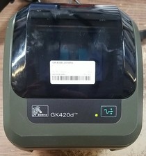 Zebra GK420D GK42-202210-000 Thermal Label Printer. No AC Adapter. READ    