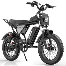 20'' Fat Tire Electric Bike for Adults 2000W Peak 48V 25Ah 35MPH Mountain E-Bike
