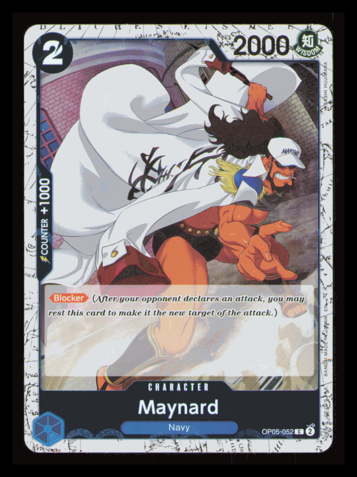 One Piece CCG Maynard Premium Booster The Best Vol. 2 OP05-052 NM Pirate Foil