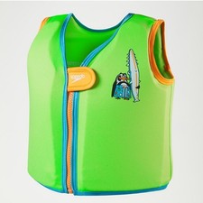 Speedo Learn To Swim Flotation Vest Printed Penguin Green child age 2-4 years