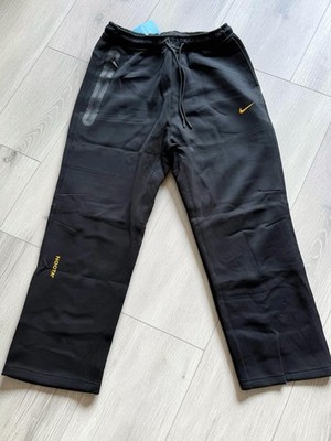 Nike X Nocta Tech Fleece Open Hen Sweatpants Size Medium Black and Yellow