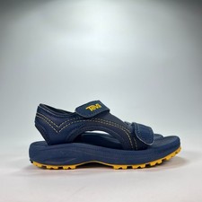 Teva Psyclone XLT Navy Blue Yellow Adjustable Hook  Loop Sandals Kids Size 10