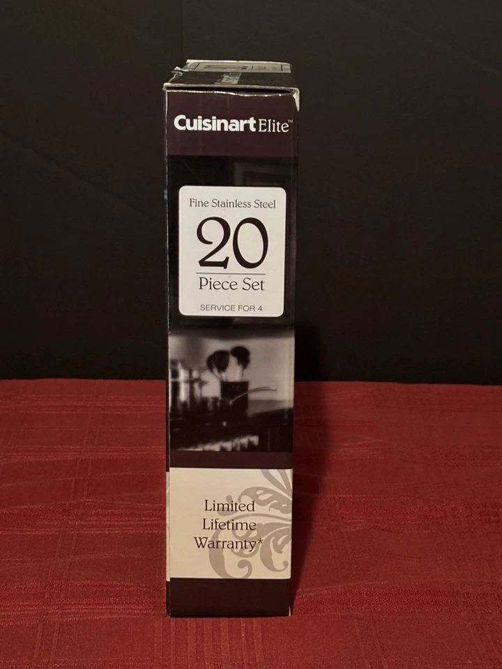 Nuevo en caja Juego de cubiertos Cuisinart Elite 20 piezas colección gallo francés CFE-01-FR20 Foto 4 de 4