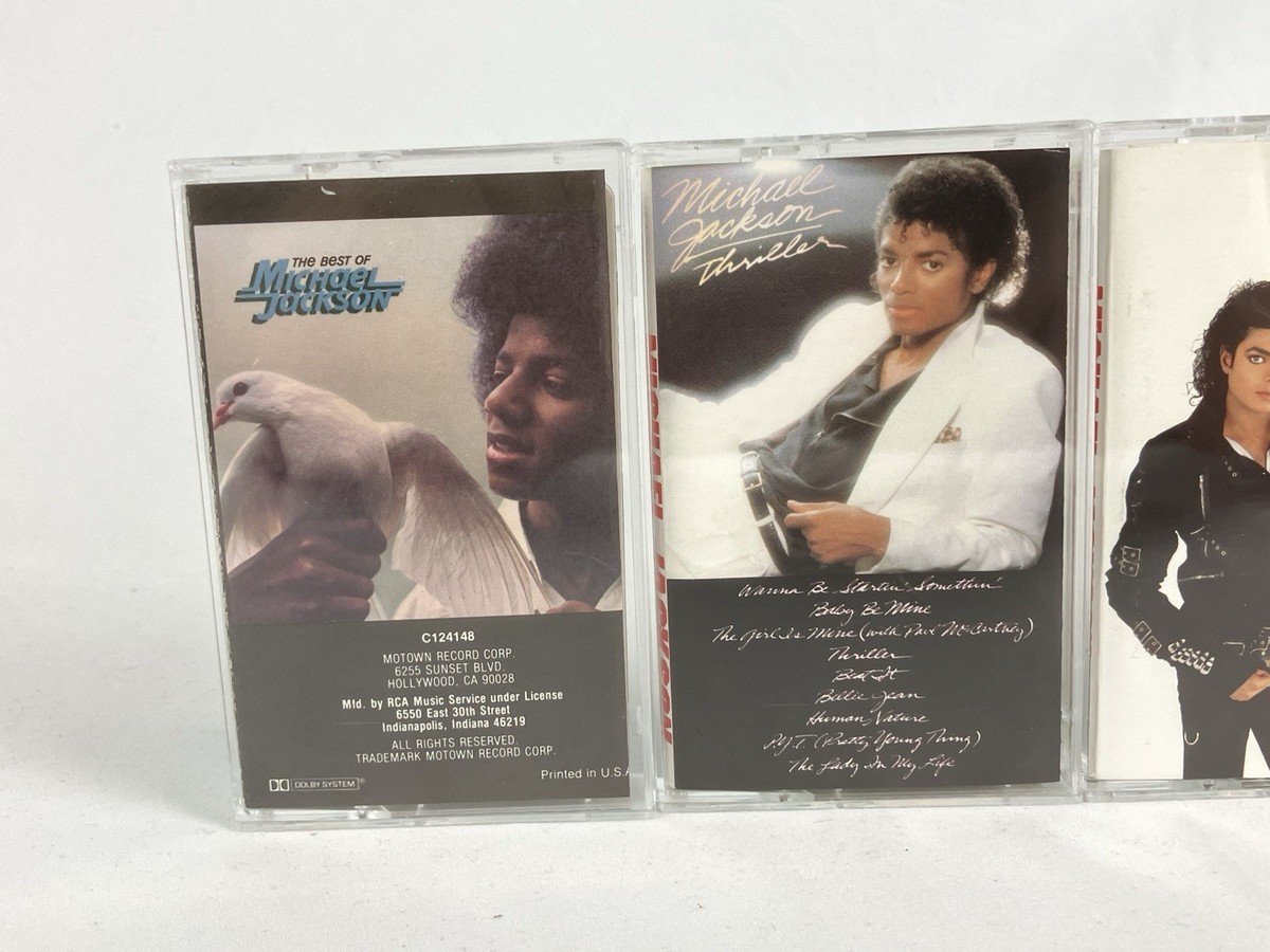 MICHAEL JACKSON Cassette Tape Lot x6 Thriller Bad Dangerous Best