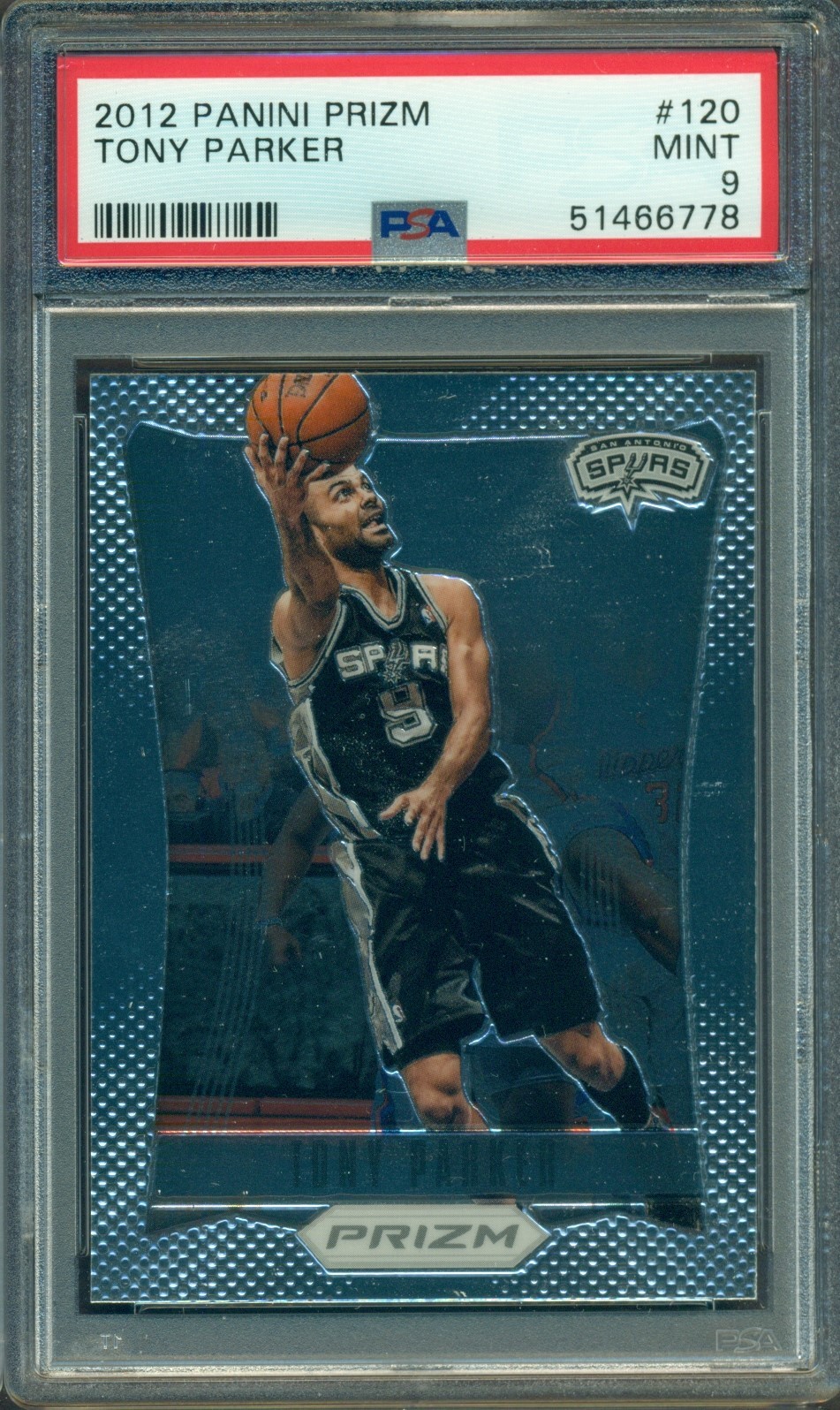 2012 PANINI PRIZM TONY PARKER #120 PSA 9