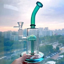 Arm Tree Perc Hookah Bubbler Diffused Glass Water Pipe Thick Smoking Rig 14mm