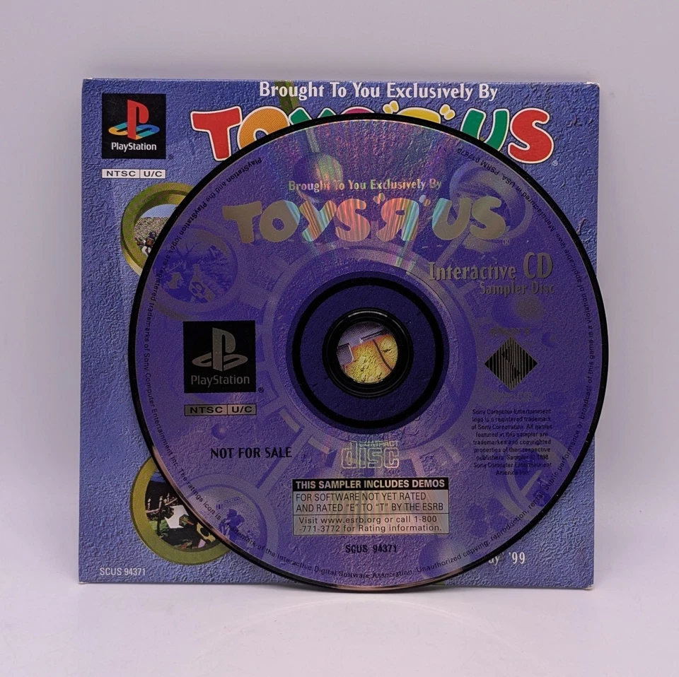 Toys R Us Playstation PS1 Interactive CD Sampler Disc 1998 Spyro Crash Bandicoot - Image 4 of 4