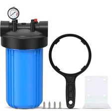 PUREPLUS 1-Stage Whole House Water Filter,W/Sediment&Carbon Water Filter 10”X4.5