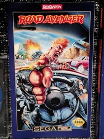 Road Avenger (Sega CD, 1992) CIB Complete Box Manual and MINT Disc