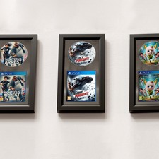 Video Game Display Frame, PS5/PS4/PS3/XBOX Game Case and Disc Display Frame,