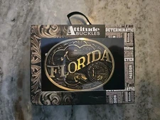 Montana Silversmiths Men's Florida State Heritage Attitude Belt Buckle -