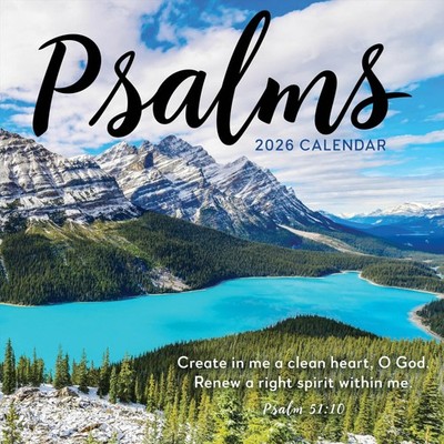 TF Publishing 2026 Psalms Wall Calendar - Large Grids for Appointments and Sc...