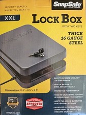 Snapsafe 75220 Lock Box- Key Lock Snapsafe 75220 Lock Box- Key Lock