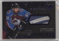2020-21 SPx UD Black Obsidian Rookies Purple 27/35 Martin Kaut #ORJ-MK Patch n7r