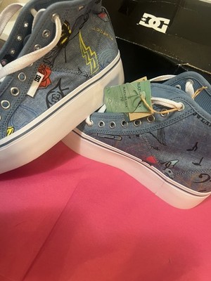 Size: 6.5  Women | DC Manual Hi Platform | ADJS300296 | Denim Color