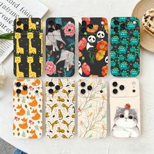 TPU Phone Case For iPhone 17 Pro 15 14 13 Pro Max 12 16e Adorable Animals Cover