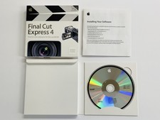 Apple Final Cut Express 4 HD Video Editing Software w/Booklet Serial Number G