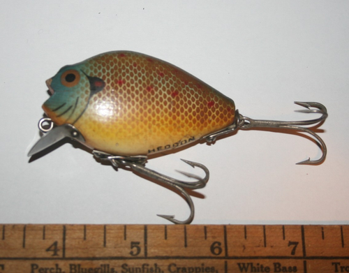 Vintage Heddon Punkinseed 740 SHA Shad 1940's Wooden Fishing Lure Vintage Heddon Punkinseed 740 SHA Shad 1940's Wooden Fishing Lure