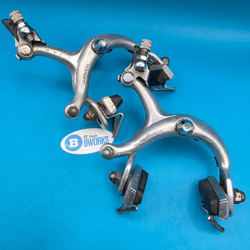 Vintage Shimano BR-Z57 Road Bike Brake Calipers Japan 43-57mm Recessed Alloy f22