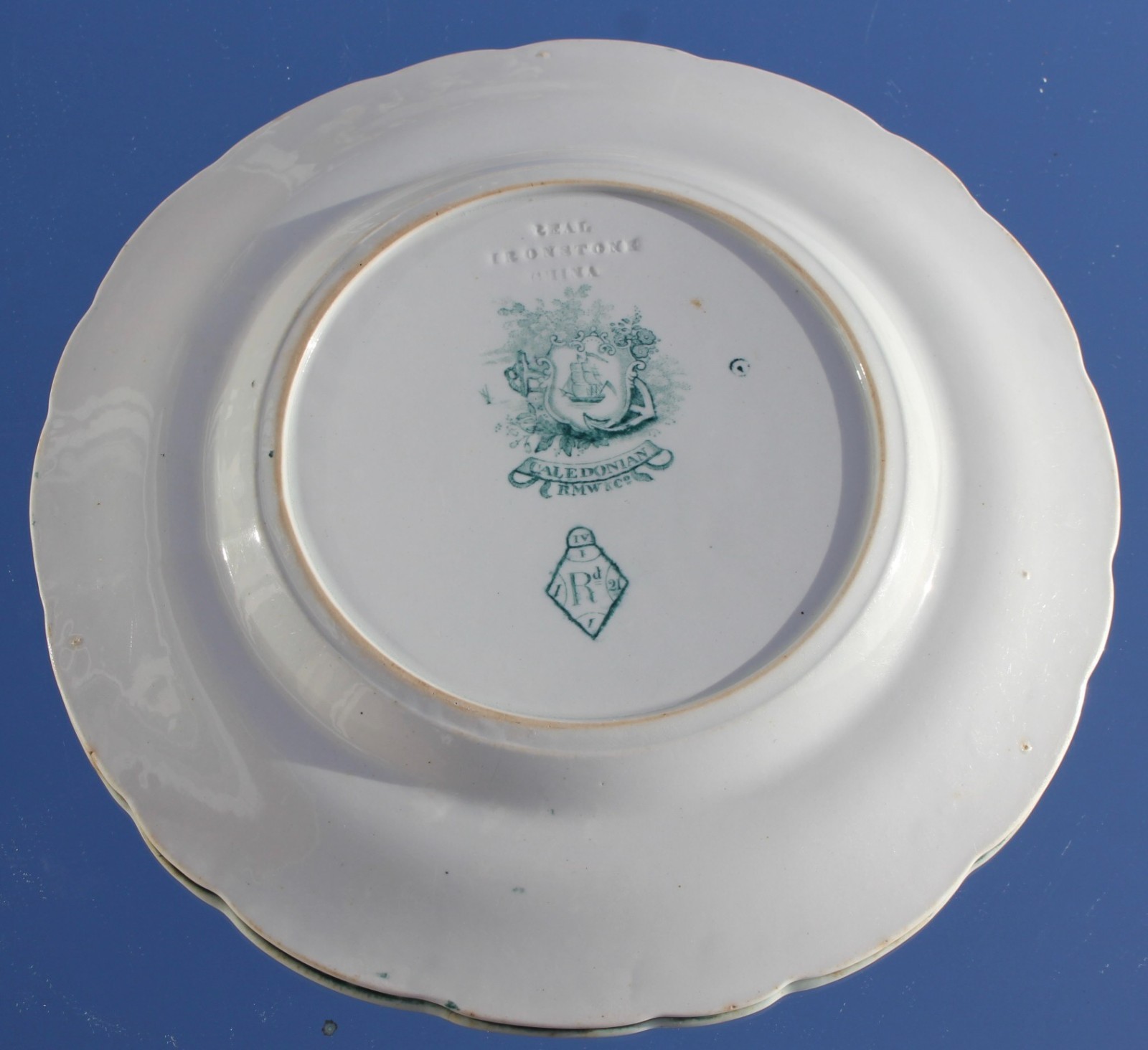 P&O LINE PENINSULAR & ORIENTAL RARE VICTORIAN IRONSTONE 10" PLATE C-1846