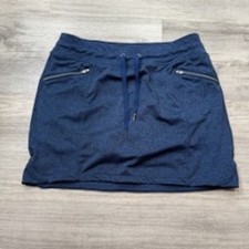 Tangerine Skort Women's Blue Athletic Skirt with Zipper Pockets Size Small